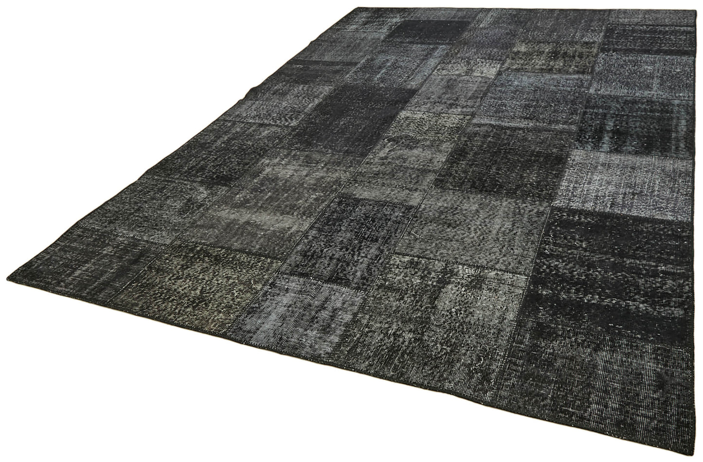 8x11 Black Patchwork Rug- 43253