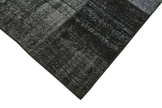 8x11 Black Patchwork Rug- 43253