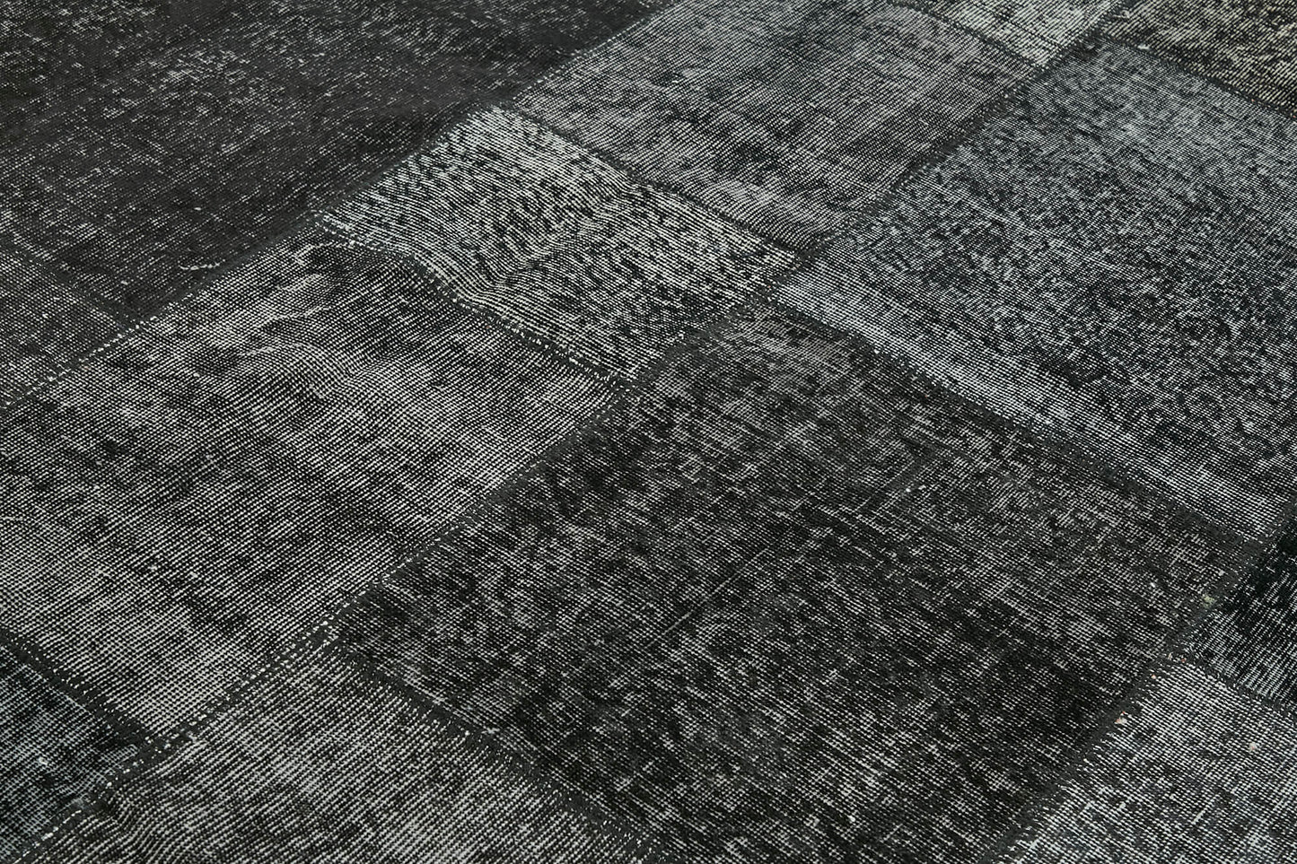 8x11 Black Patchwork Rug- 43253