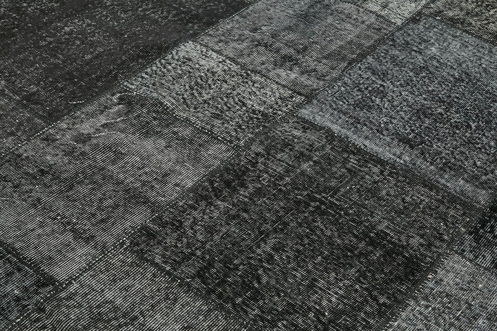 8x11 Black Patchwork Rug- 43253