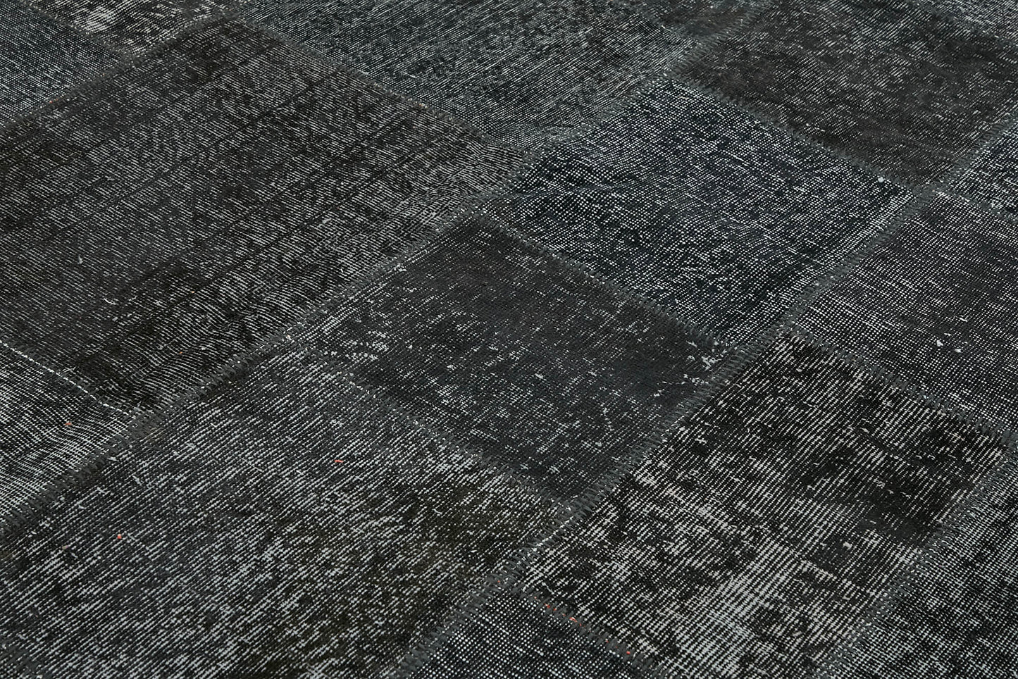 8x11 Black Patchwork Rug- 43254