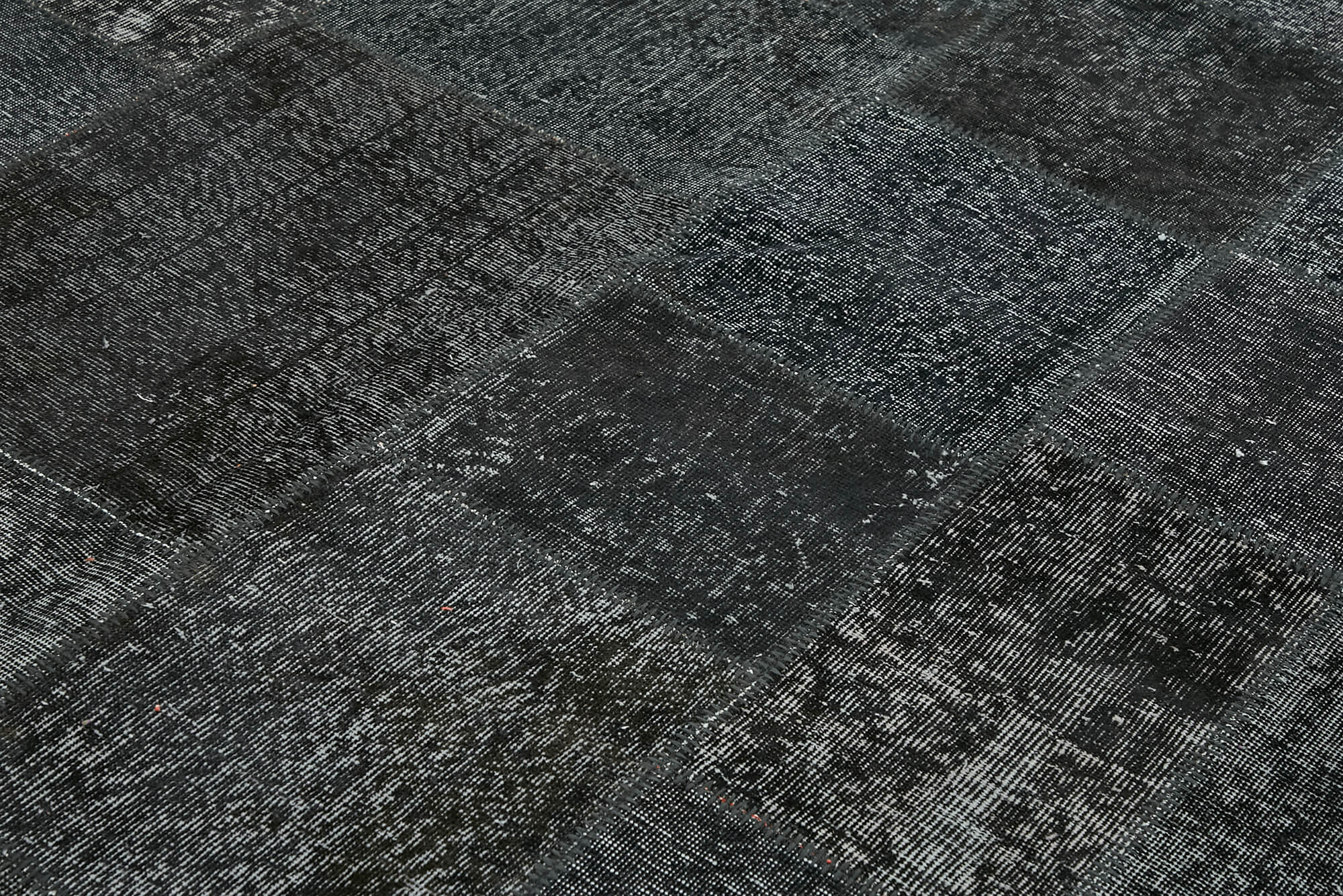 8x11 Black Patchwork Rug- 43254