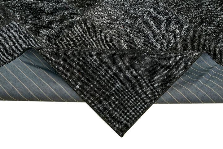 8x11 Black Patchwork Rug- 43254