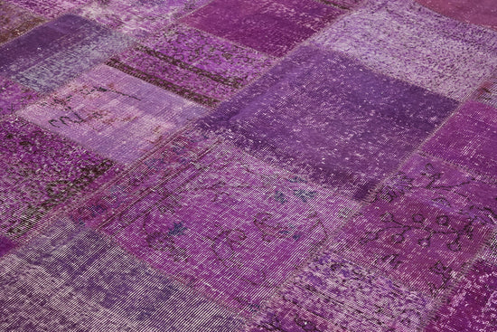 8x11 Purple Patchwork Rug- 43255