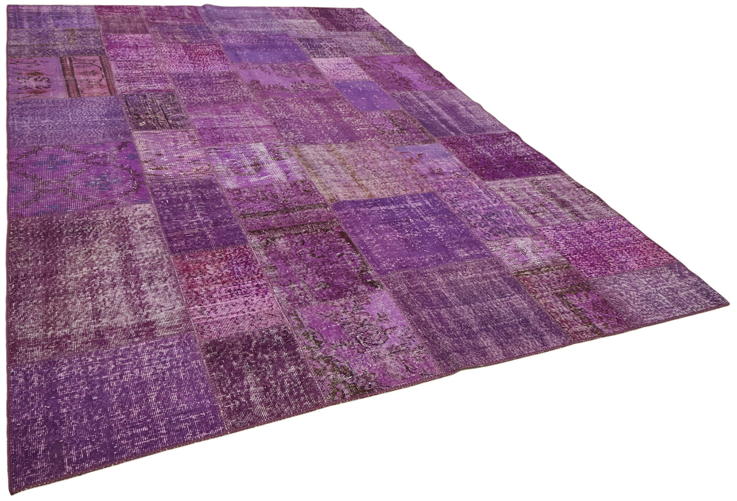 8x11 Purple Patchwork Rug- 43256