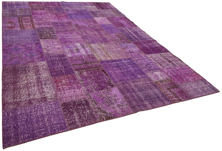 8x11 Purple Patchwork Rug- 43256
