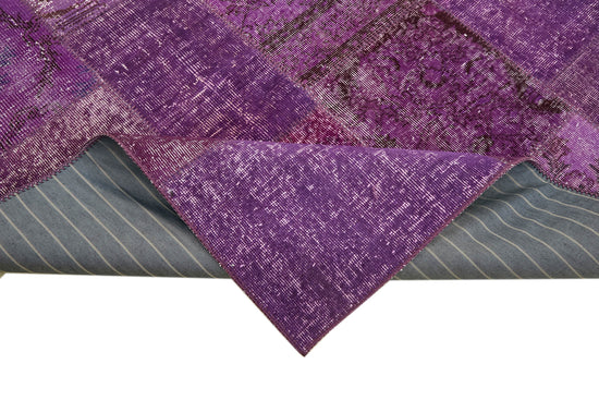 8x11 Purple Patchwork Rug- 43256