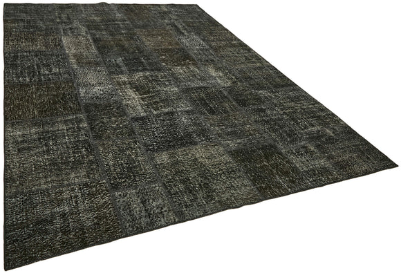 8x11 Black Patchwork Rug- 43257