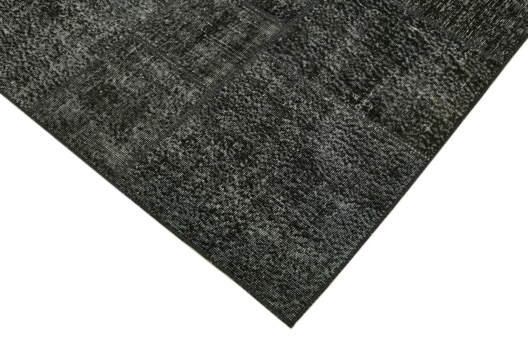 8x11 Black Patchwork Rug- 43257