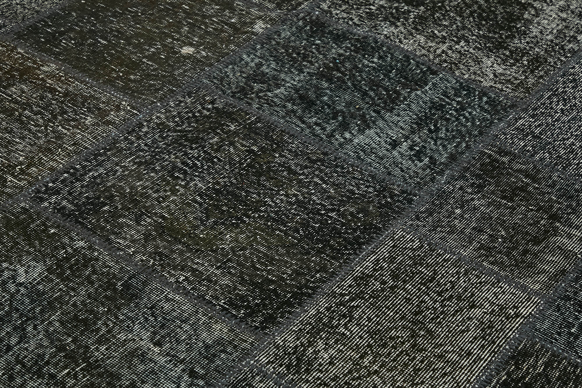 8x11 Black Patchwork Rug- 43257
