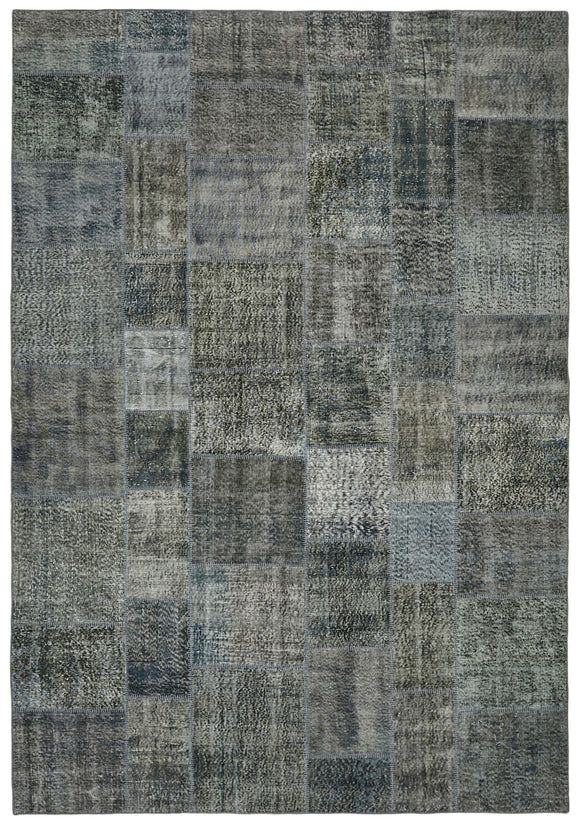8x11 Grey Patchwork Rug- 43258