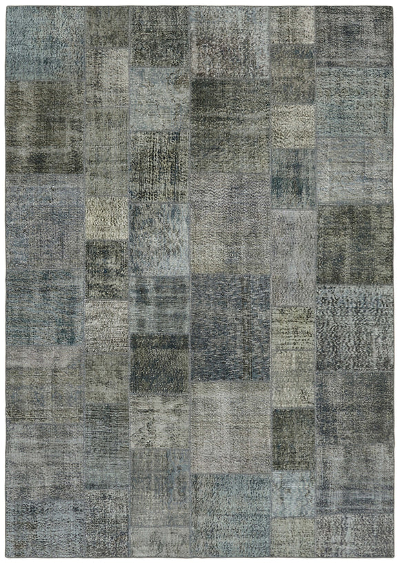 8x11 Grey Patchwork Rug- 43259
