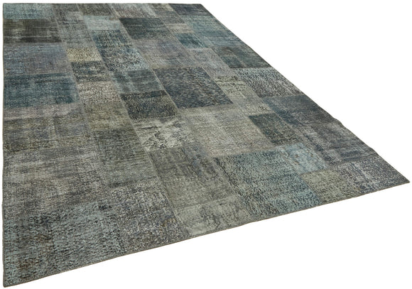8x11 Grey Patchwork Rug- 43259