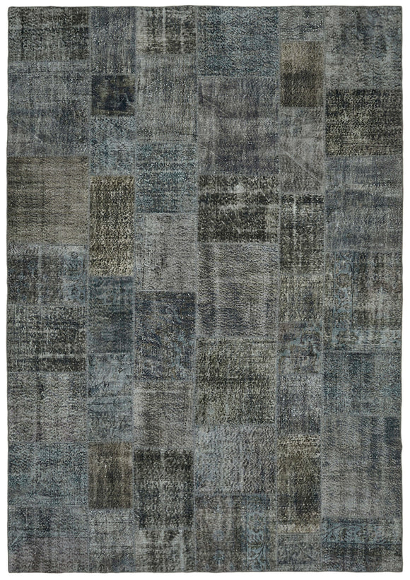 8x11 Grey Patchwork Rug- 43262