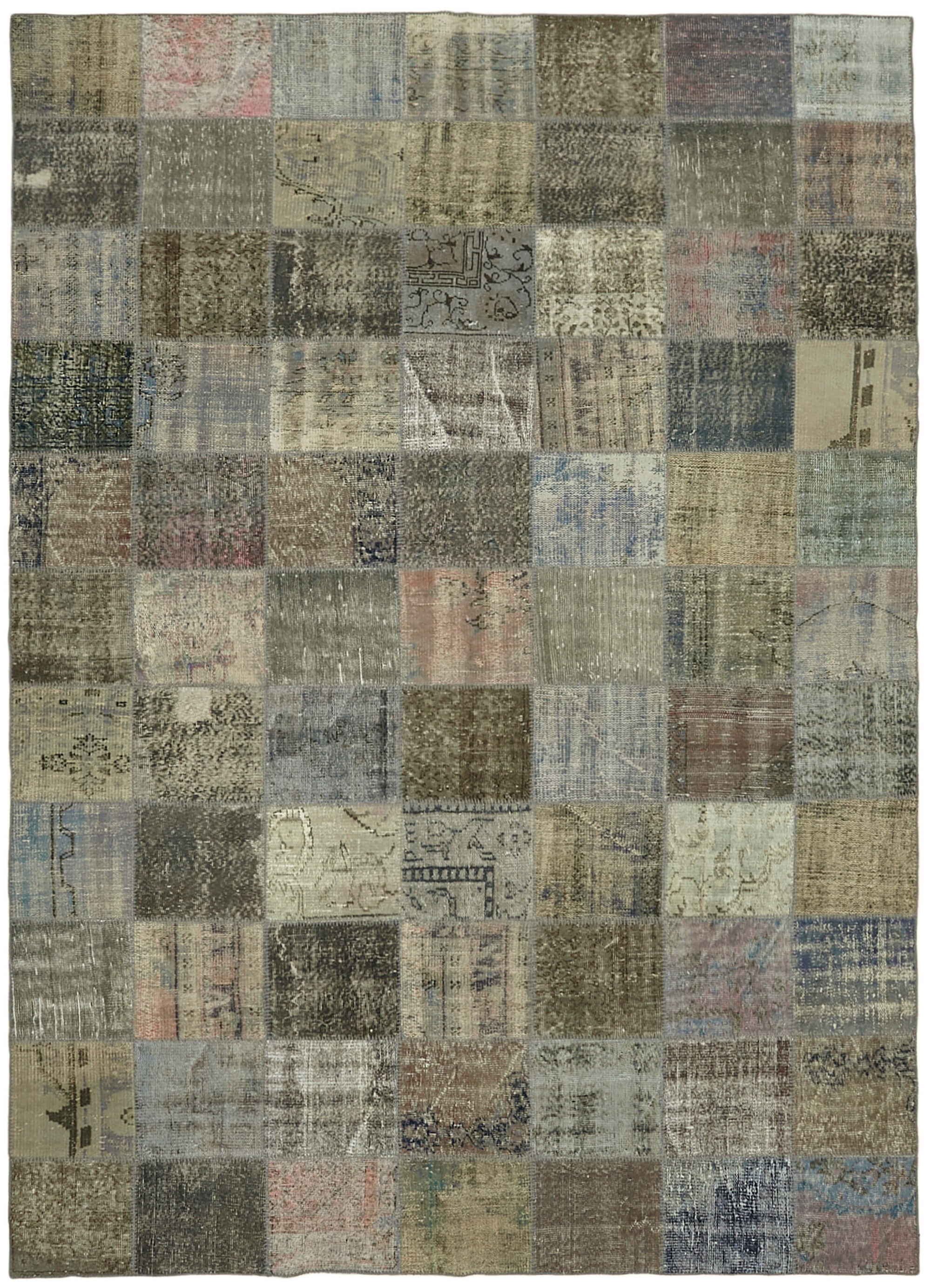8x11 Grey Patchwork Rug- 43263