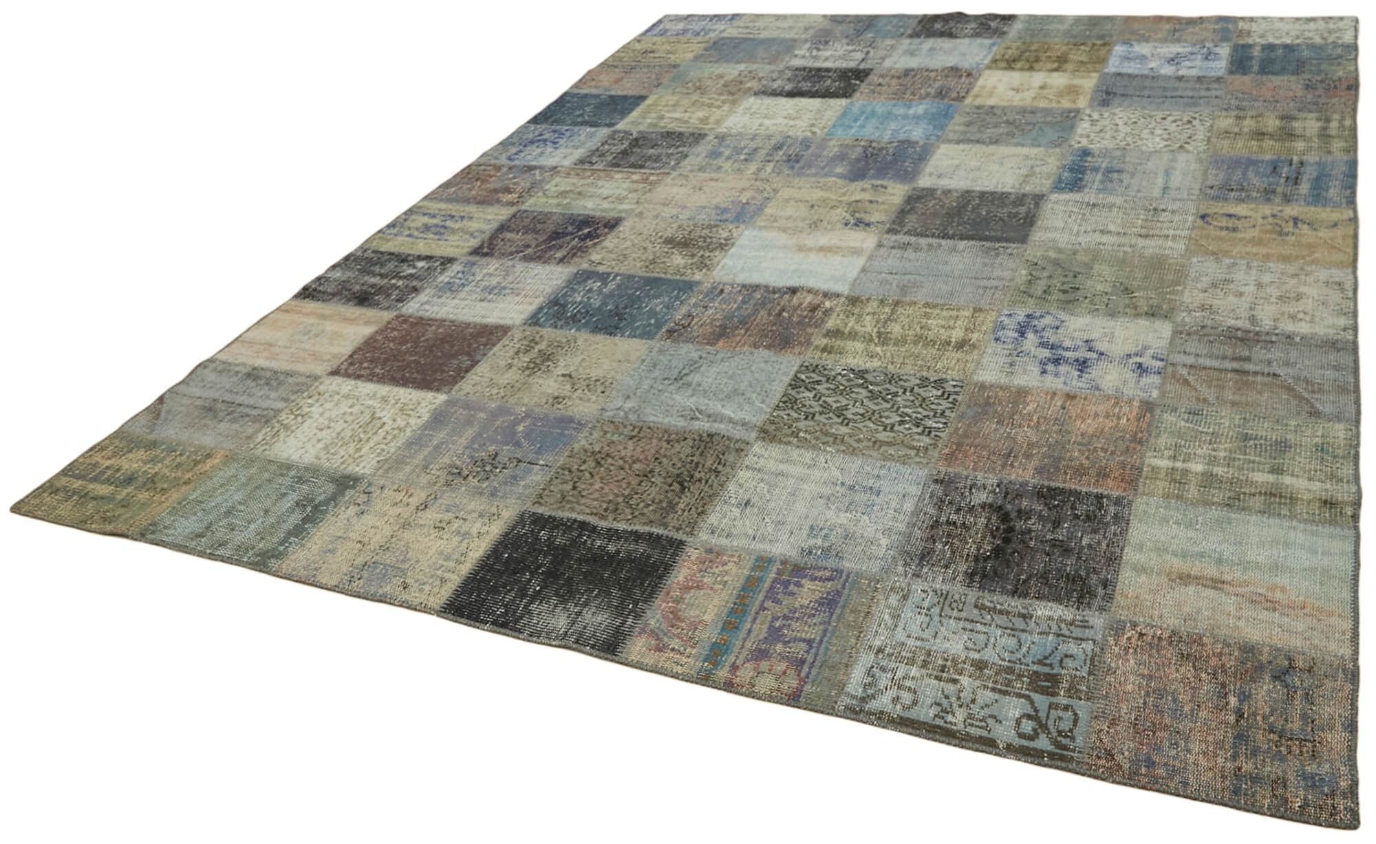 8x11 Grey Patchwork Rug- 43264