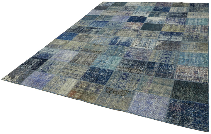 8x11 Blue Patchwork Rug- 43265