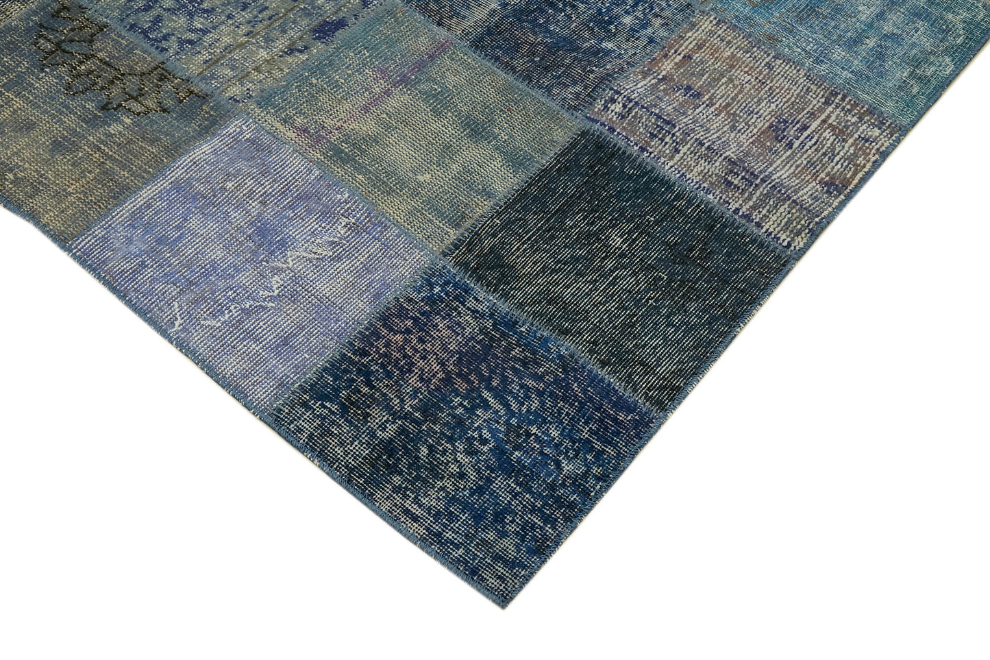 8x11 Blue Patchwork Rug- 43265
