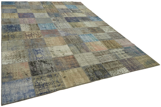 8x11 Blue Patchwork Rug- 43267