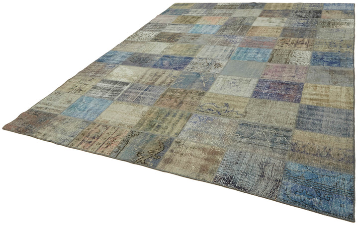 8x11 Blue Patchwork Rug- 43267