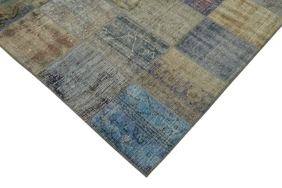8x11 Blue Patchwork Rug- 43267