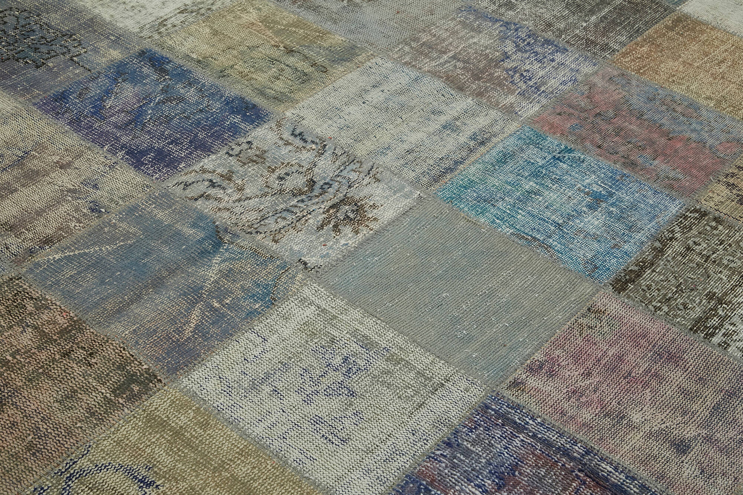 8x11 Blue Patchwork Rug- 43267