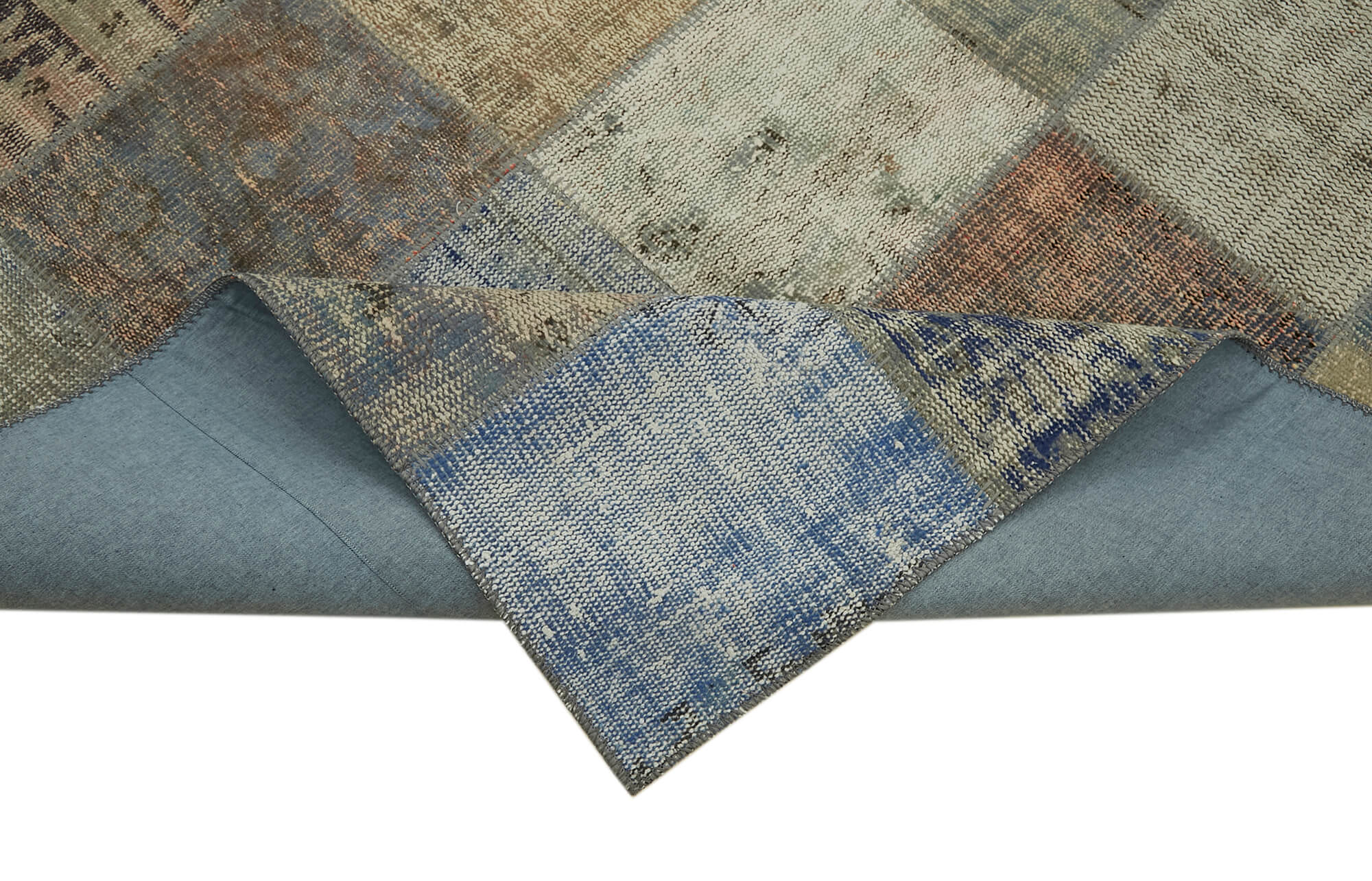 8x11 Blue Patchwork Rug- 43267