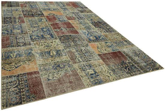 8x12 Beige Patchwork Rug- 43268