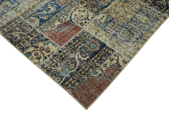 8x12 Beige Patchwork Rug- 43268