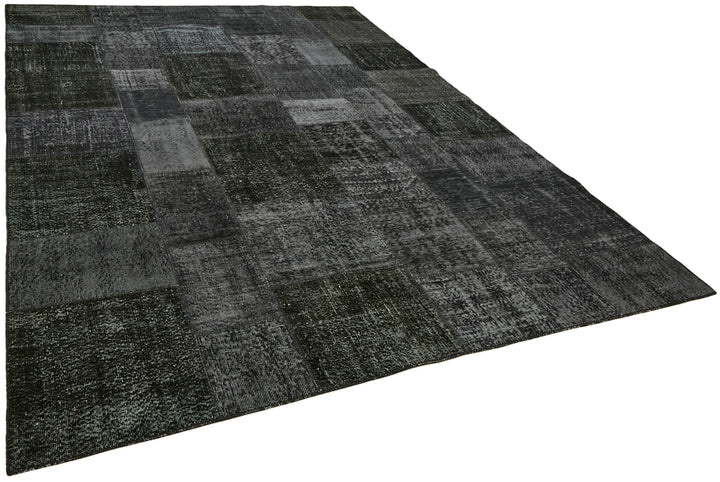 8x11 Black Patchwork Rug- 43269
