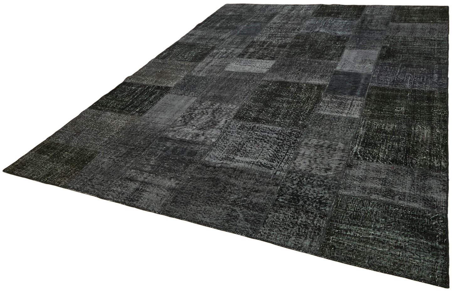 8x11 Black Patchwork Rug- 43269