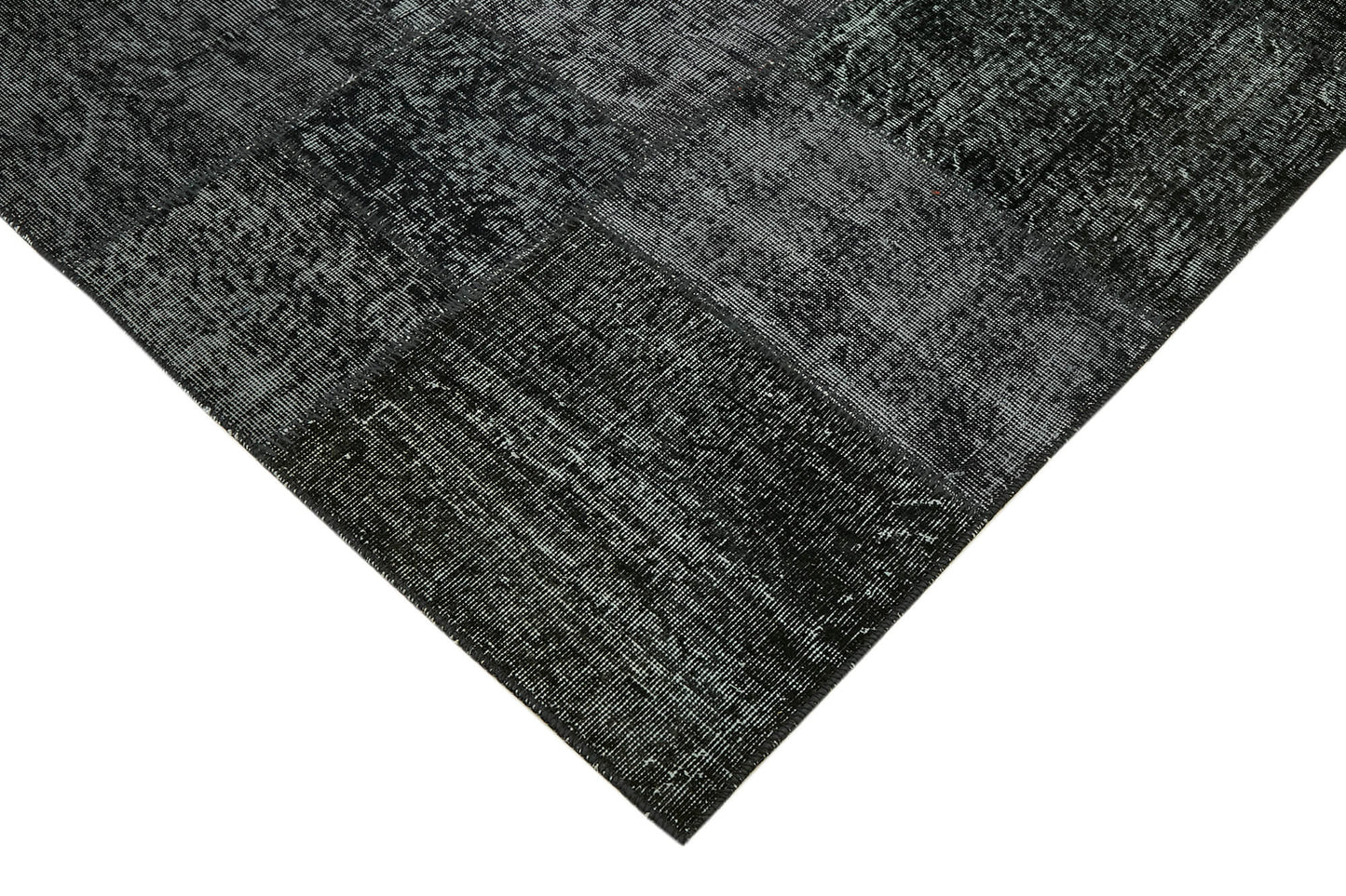 8x11 Black Patchwork Rug- 43269