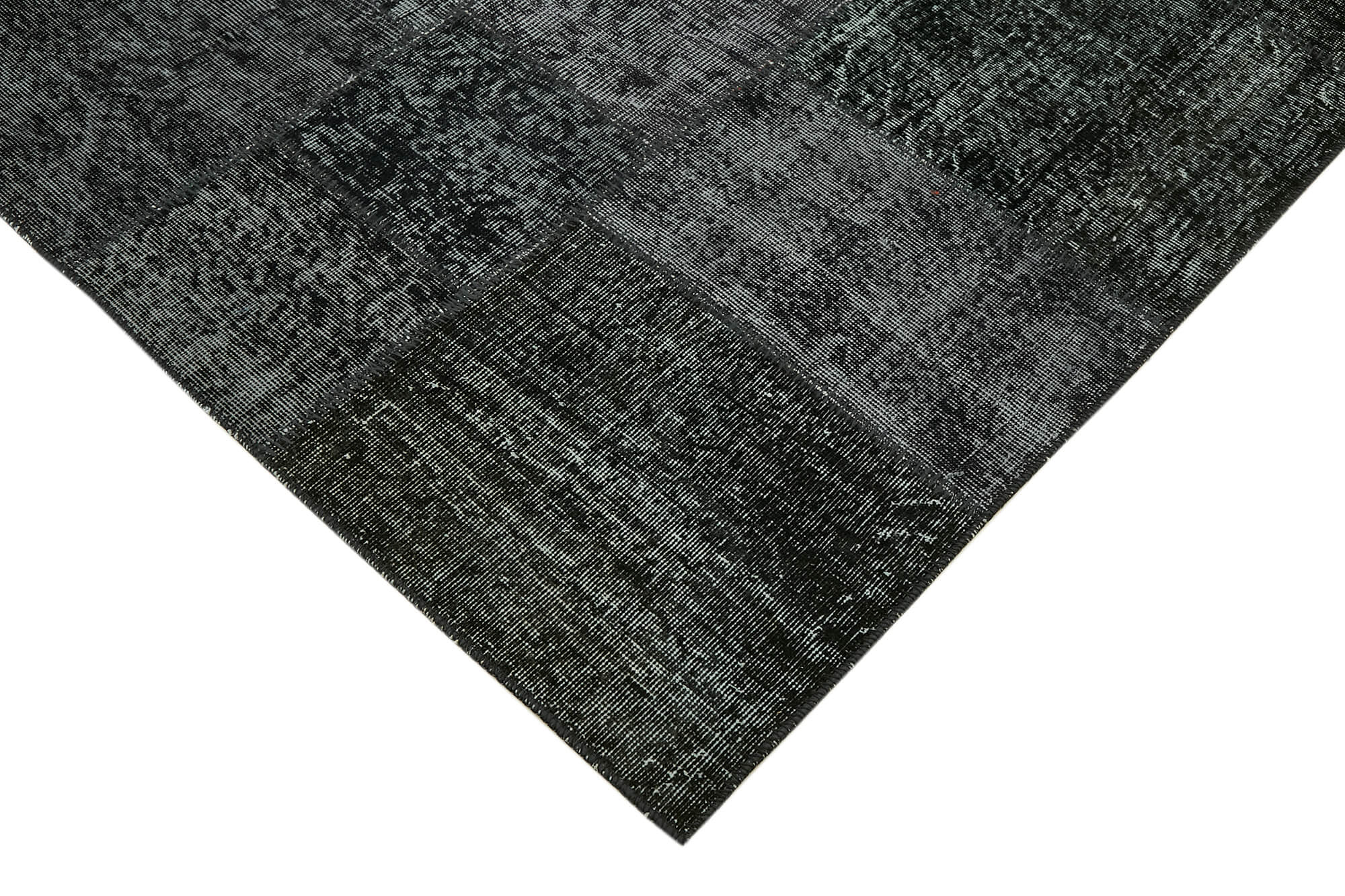 8x11 Black Patchwork Rug- 43269