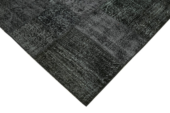 8x11 Black Patchwork Rug- 43269