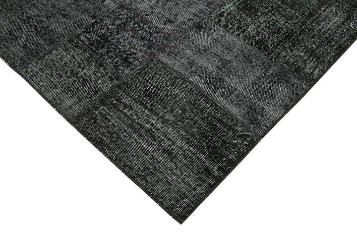 8x11 Black Patchwork Rug- 43269