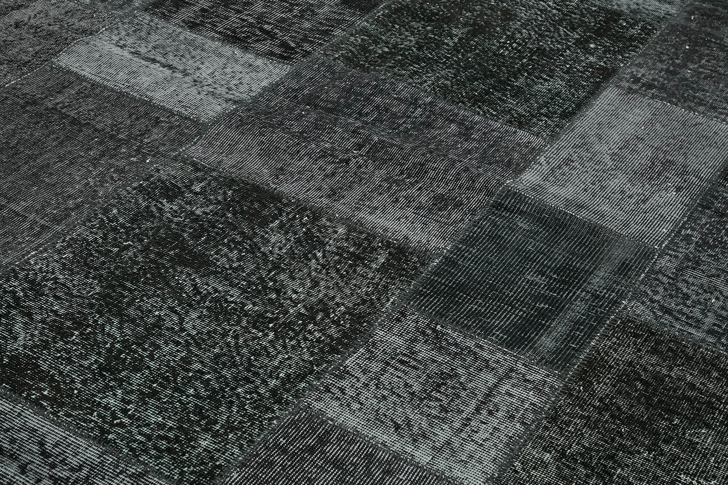 8x11 Black Patchwork Rug- 43269