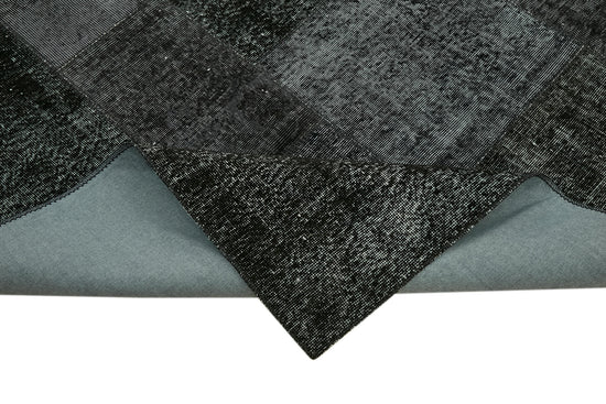8x11 Black Patchwork Rug- 43269