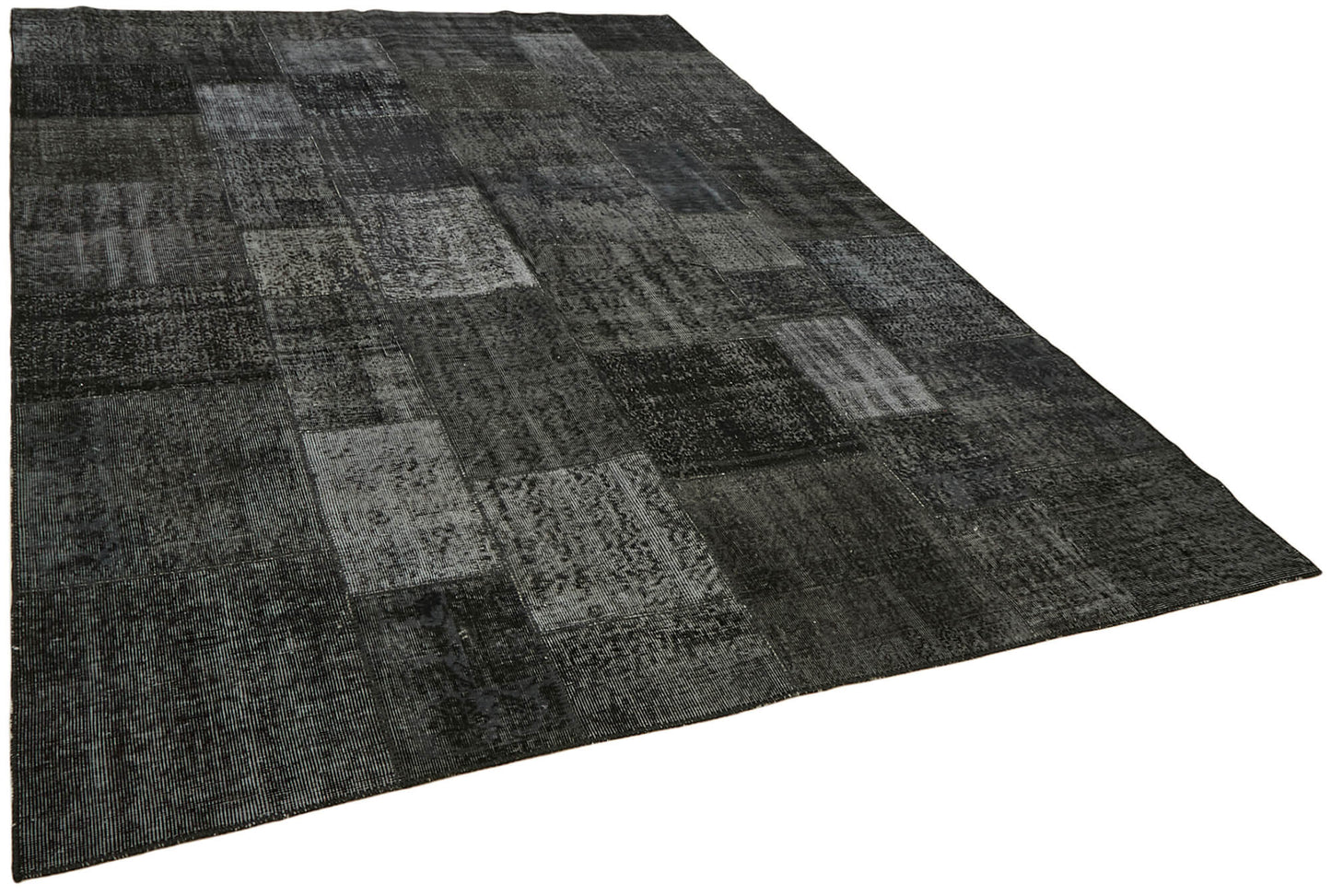 8x11 Black Patchwork Rug- 43270