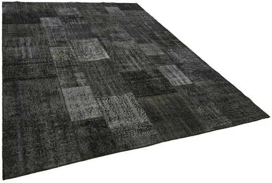8x11 Black Patchwork Rug- 43270