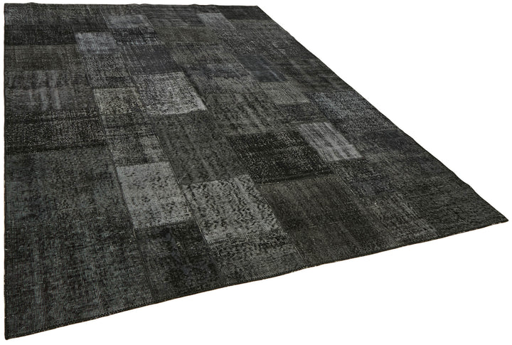 8x11 Black Patchwork Rug- 43270