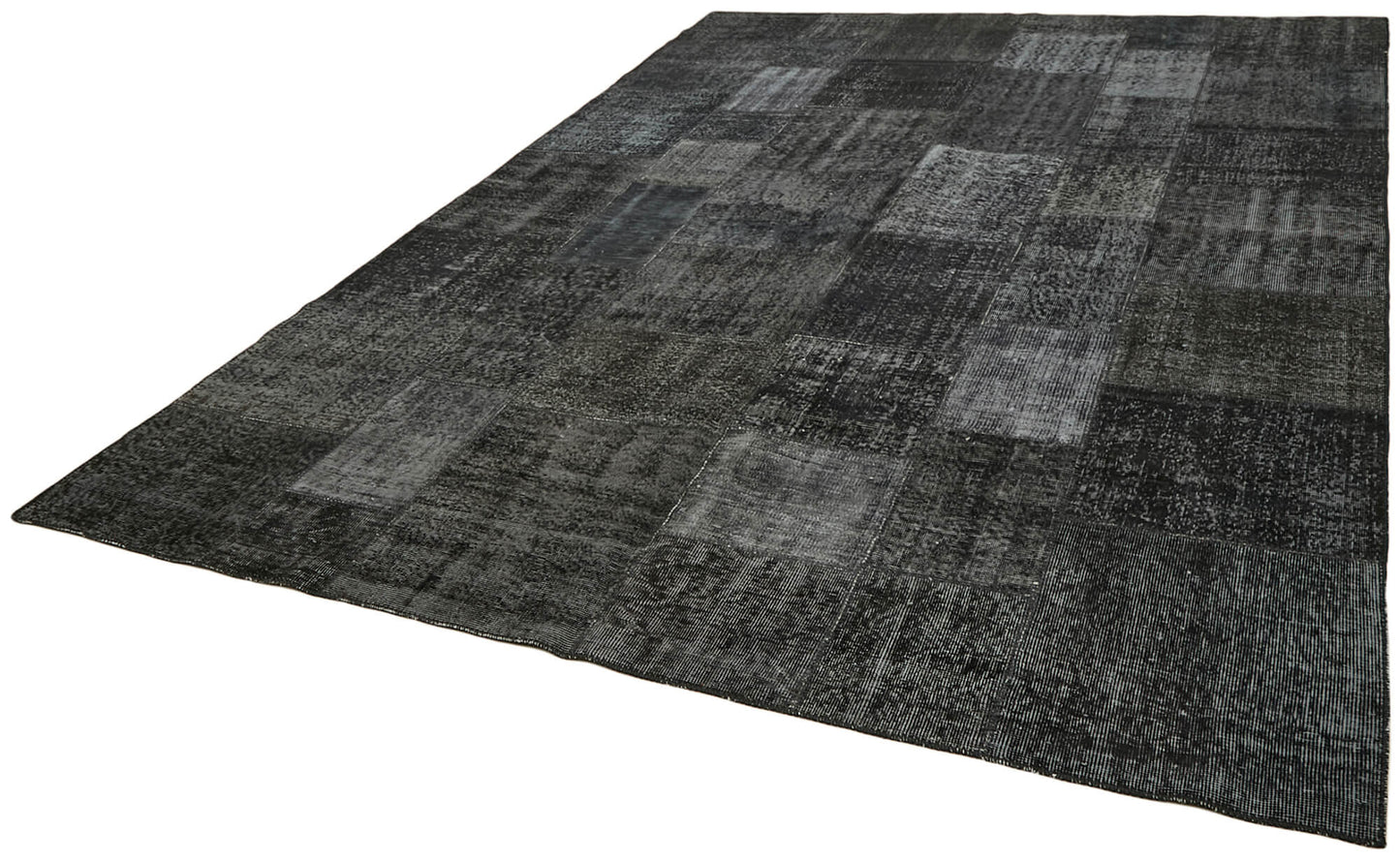 8x11 Black Patchwork Rug- 43270