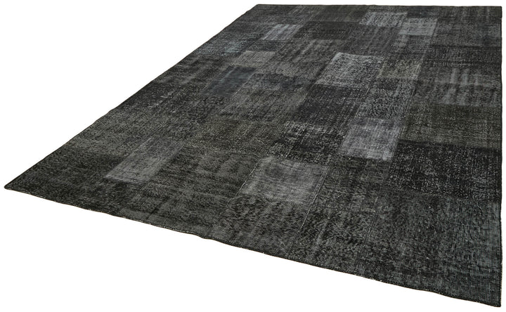 8x11 Black Patchwork Rug- 43270