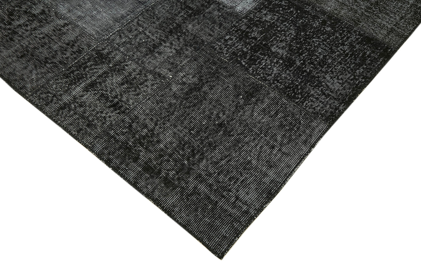 8x11 Black Patchwork Rug- 43270
