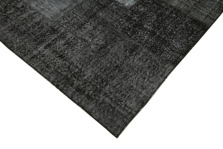 8x11 Black Patchwork Rug- 43270