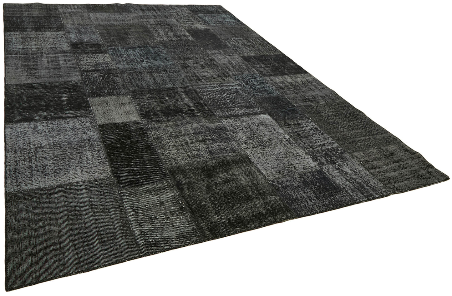 8x11 Black Patchwork Rug- 43271