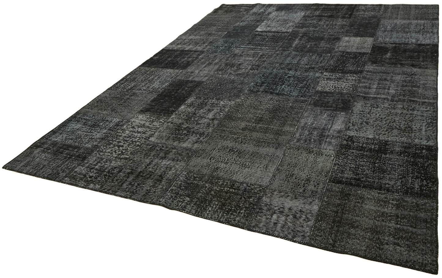 8x11 Black Patchwork Rug- 43271