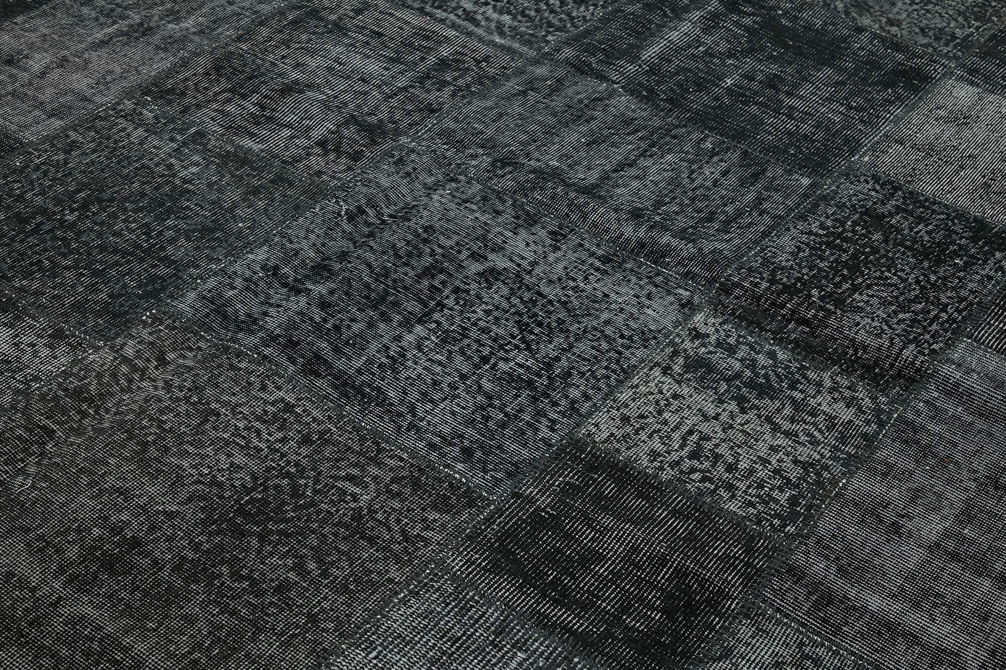 8x11 Black Patchwork Rug- 43271