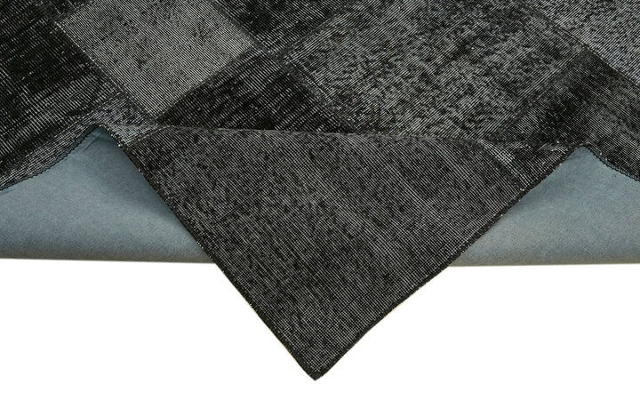 8x11 Black Patchwork Rug- 43271