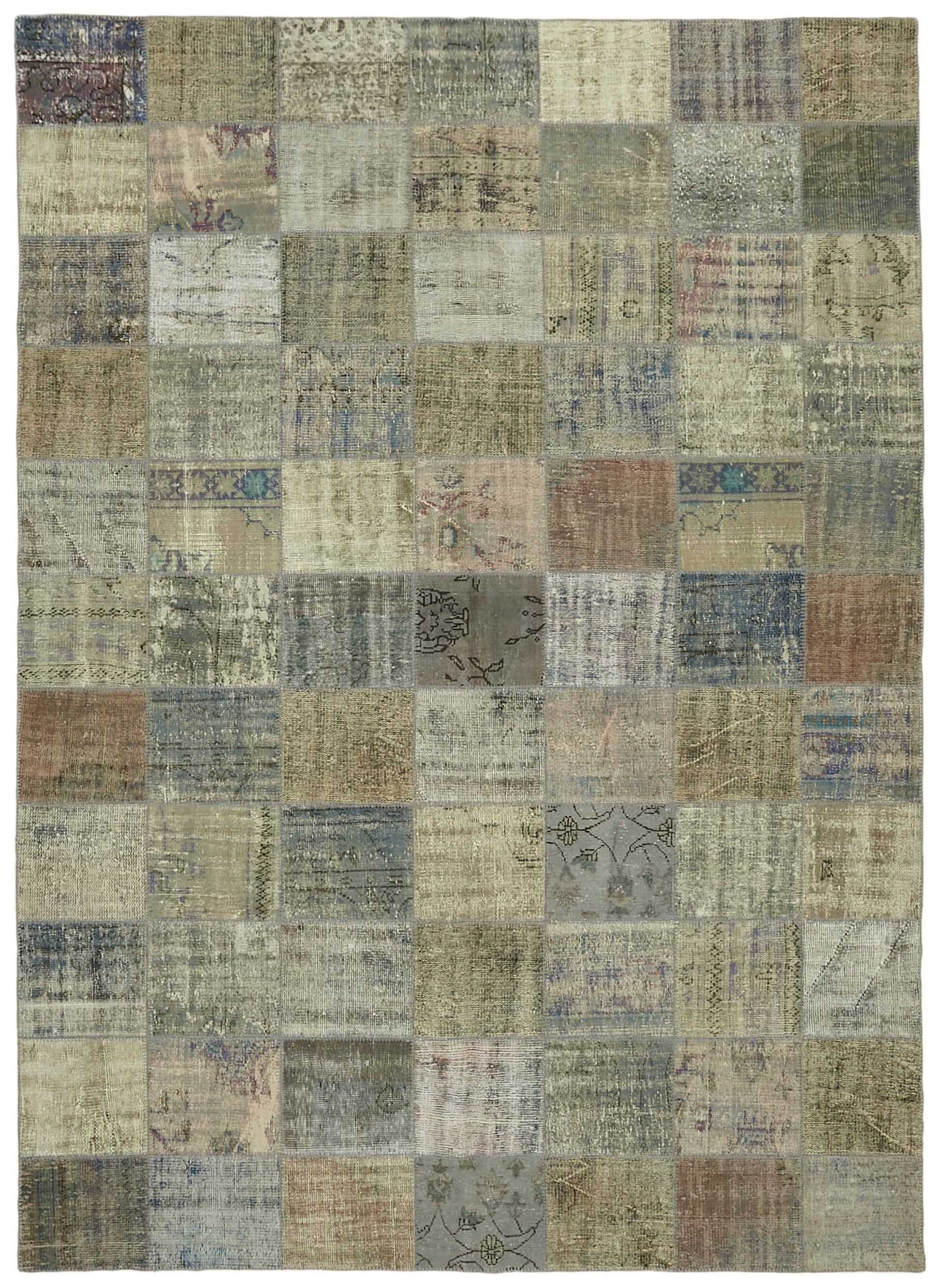 8x11 Grey Patchwork Rug- 43275