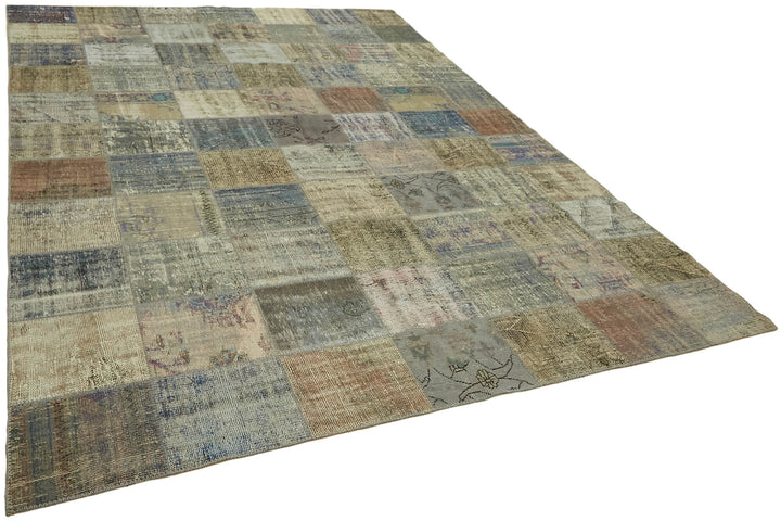 8x11 Grey Patchwork Rug- 43275